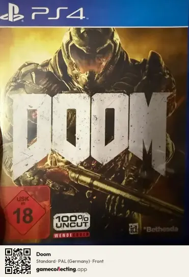 Doom PlayStation 4, Germany box front