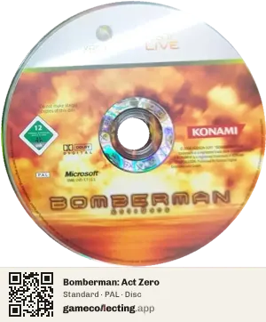 Bomberman: Act Zero Xbox 360, PAL disc