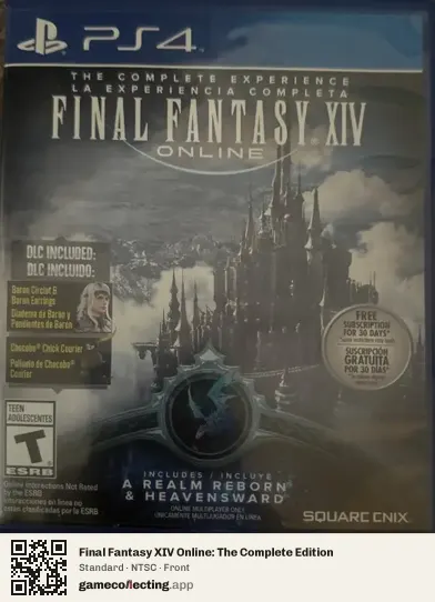 Final Fantasy XIV Online: The Complete Edition PlayStation 4, NTSC box front