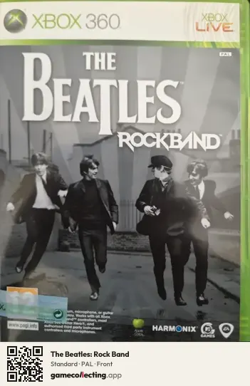 The Beatles: Rock Band Xbox 360, PAL box front