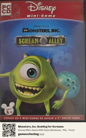 Monsters, Inc. Bowling for Screams Computer, PAL box front