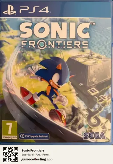 Sonic Frontiers PlayStation 4, PAL box front