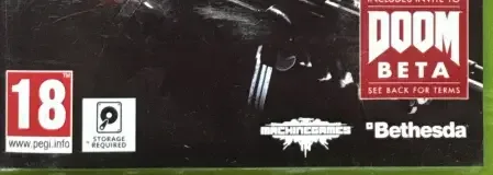 Wolfenstein: The New Order, the PEGI square on its front