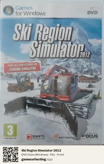 Ski Region Simulator 2012 Computer, PAL box front