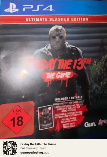 Friday the 13th: The Game PlayStation 4, Germany box front