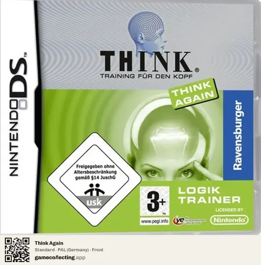 Think Again Nintendo DS, Germany box front