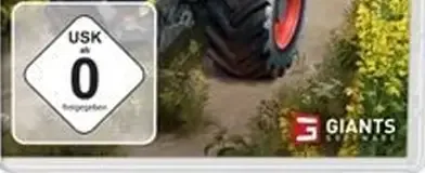 Farming Simulator 23, the USK square on its front