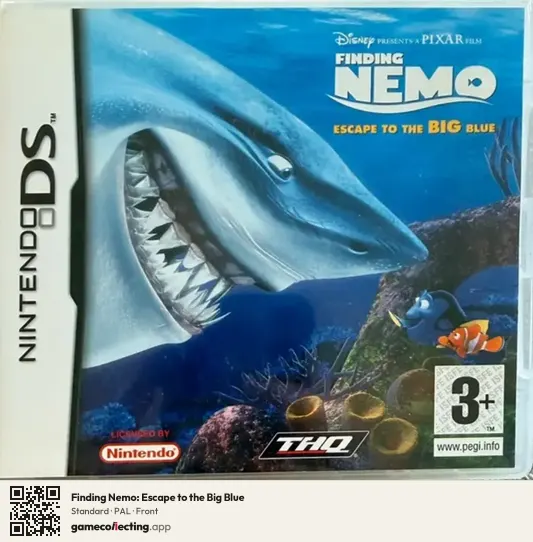 Finding Nemo: Escape to the Big Blue Nintendo DS, PAL box front