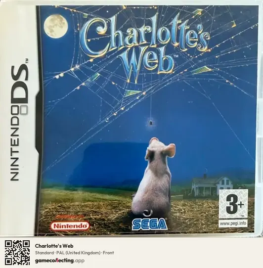 Charlotte's Web Nintendo DS, United Kingdom box front