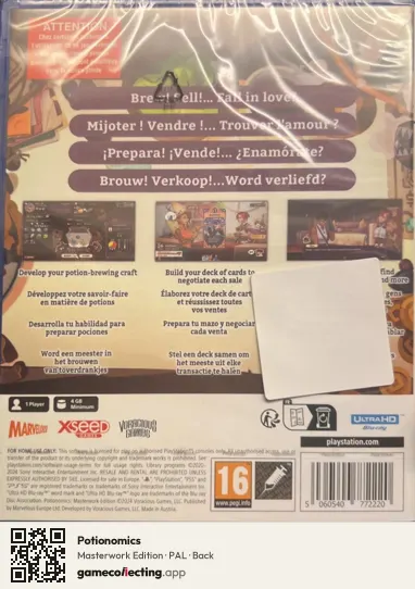 Potionomics PlayStation 5, PAL box back