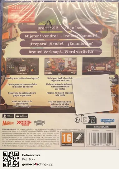 Potionomics PlayStation 5, PAL box back