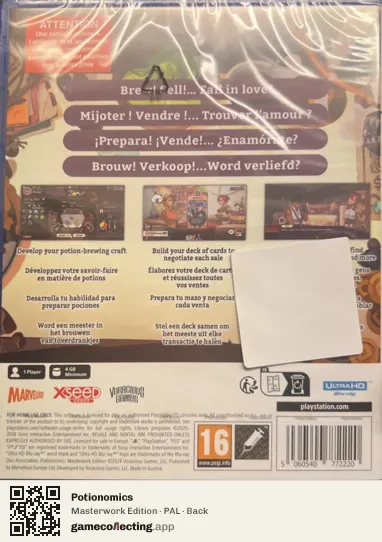 Potionomics PlayStation 5, PAL box back