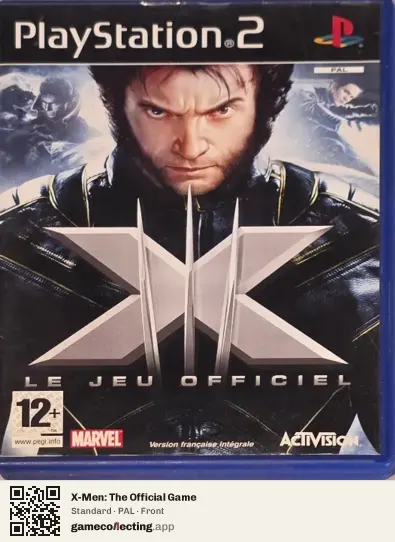 X-Men: The Official Game PlayStation 2, PAL box front