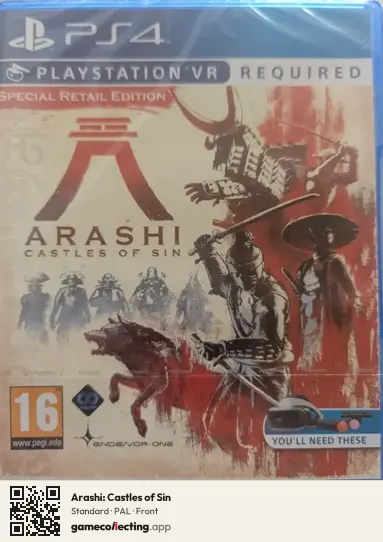 Arashi: Castles of Sin PlayStation 4, PAL box front