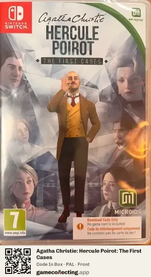Agatha Christie: Hercule Poirot: The First Cases Nintendo Switch, PAL box front