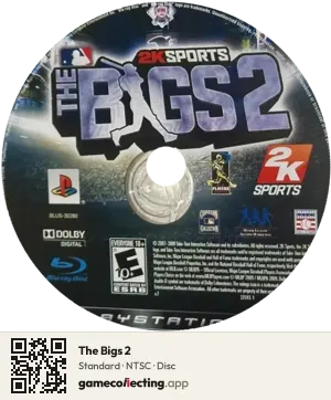 The Bigs 2 PlayStation 3, NTSC disc