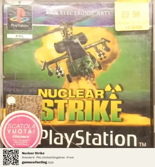 Nuclear Strike PlayStation, United Kingdom box front