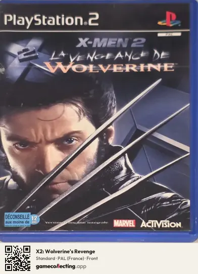 X2: Wolverine's Revenge PlayStation 2, France box front