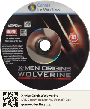 X-Men Origins: Wolverine Computer, PAL disc