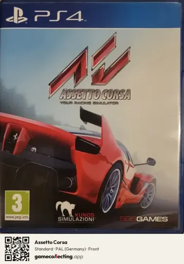 Assetto Corsa PlayStation 4, Germany box front