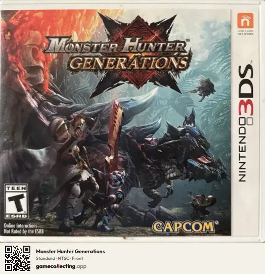 Monster Hunter Generations Nintendo 3DS, NTSC box front