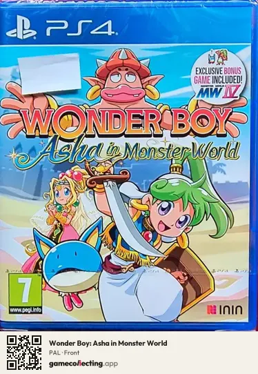 Wonder Boy: Asha in Monster World PlayStation 4, PAL box front
