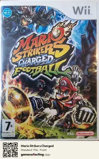 Mario Strikers Charged Nintendo Wii, PAL box front