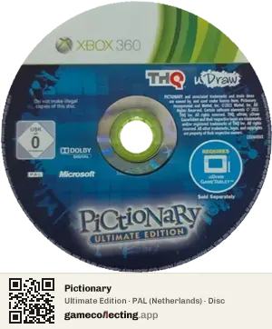 Pictionary Xbox 360, PAL disc