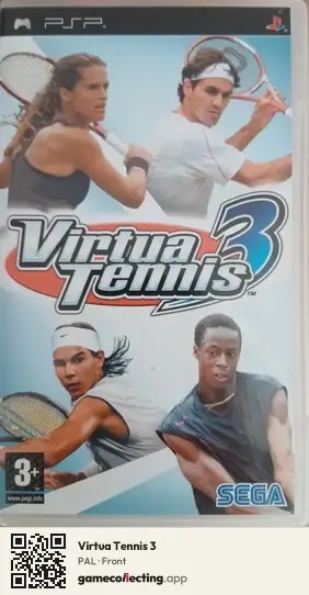 Virtua Tennis 3 PlayStation Portable, PAL box front
