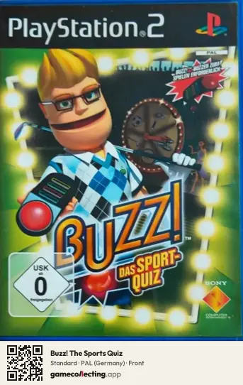 Buzz! The Sports Quiz PlayStation 2, Germany box front