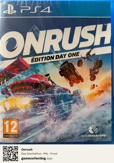 Onrush PlayStation 4, PAL box front