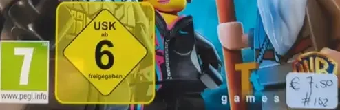 LEGO Dimensions, the USK square on its front