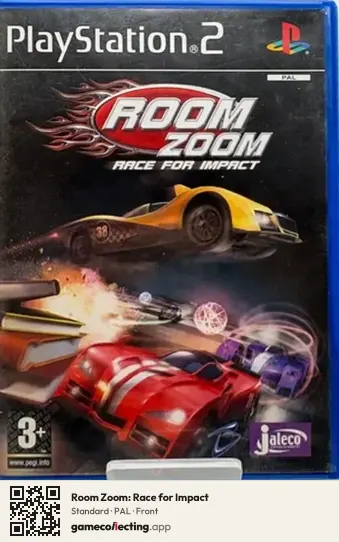 Room Zoom: Race for Impact PlayStation 2, PAL box front