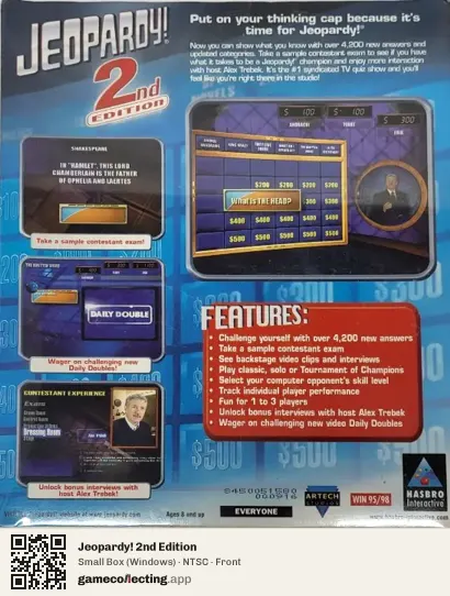 Jeopardy! 2nd Edition Computer, NTSC box front