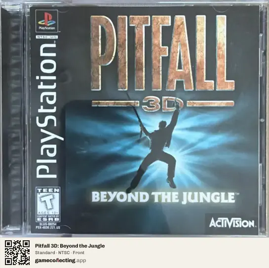 Pitfall 3D: Beyond the Jungle PlayStation, NTSC box front