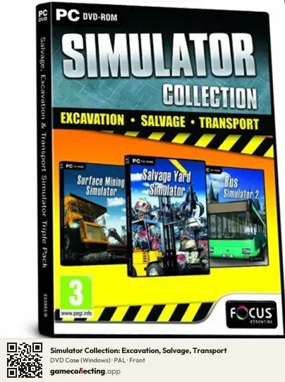 Simulator Collection: Excavation, Salvage, Transport Computer, PAL box front