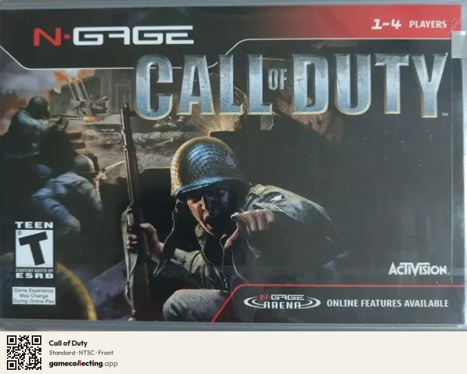 Call of Duty Nokia N-Gage, NTSC box front