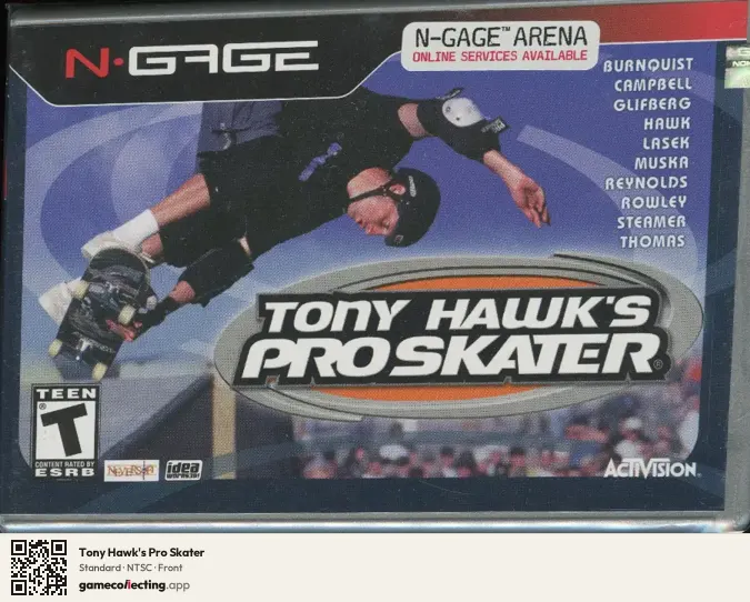 Tony Hawk's Pro Skater Nokia N-Gage, NTSC box front