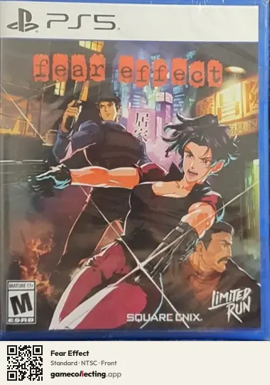 Fear Effect PlayStation 5, NTSC box front