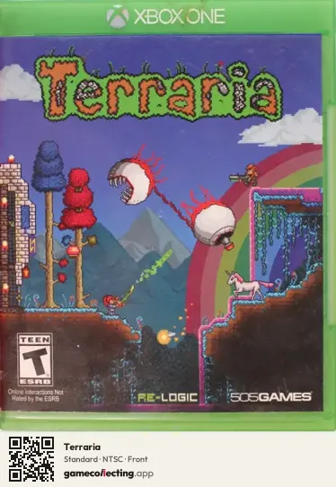 Terraria Xbox One, NTSC box front