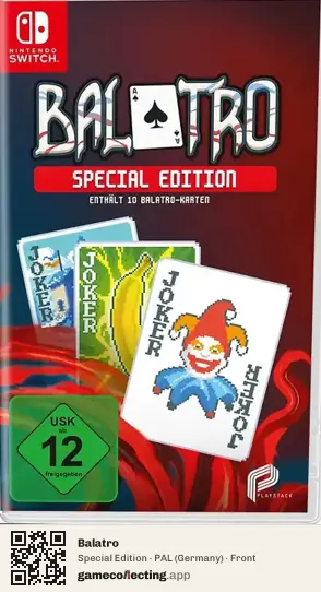 Balatro Nintendo Switch, Germany box front