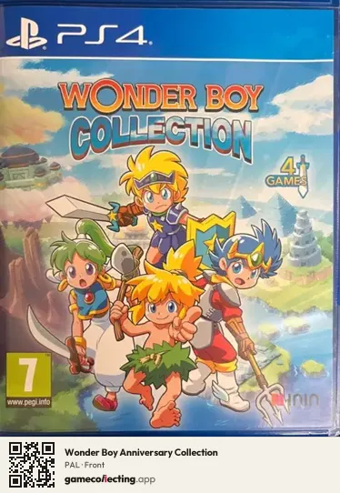 Wonder Boy Anniversary Collection PlayStation 4, PAL box front
