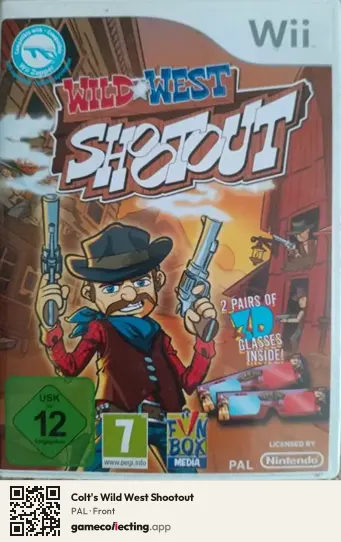 Colt's Wild West Shootout Nintendo Wii, PAL box front