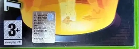 Top Spin, the PEGI square on its front