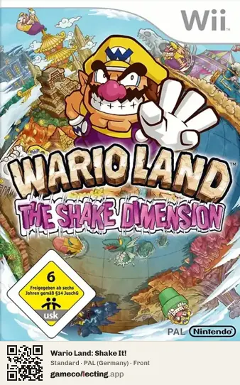 Wario Land: Shake It! Nintendo Wii, Germany box front