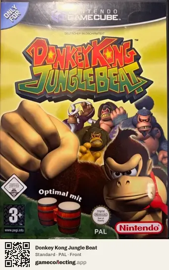 Donkey Kong Jungle Beat Nintendo GameCube, PAL box front