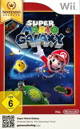 Super Mario Galaxy Nintendo Wii, Germany box front