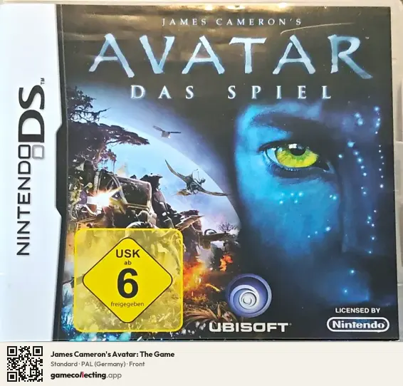 James Cameron's Avatar: The Game Nintendo DS, Germany box front