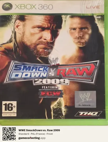 WWE SmackDown vs. Raw 2009 Xbox 360, France box front
