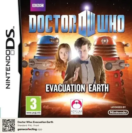 Doctor Who: Evacuation Earth Nintendo DS, PAL box front